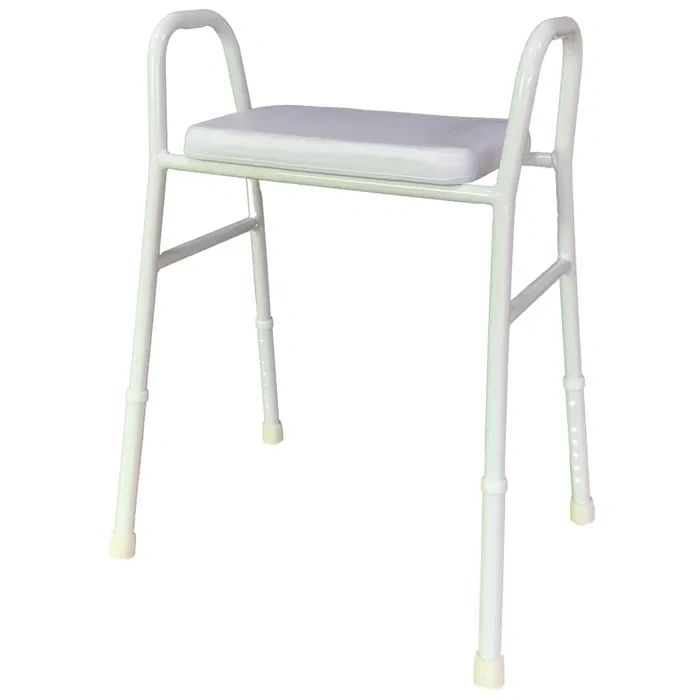 Homecraft Shower Stool with Padded Seat, Aluminium