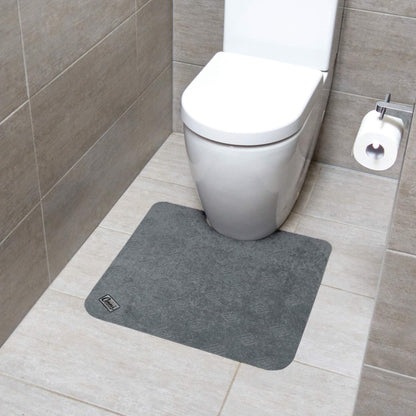 Conni Absorbent Toilet Floor Mat – Grey
