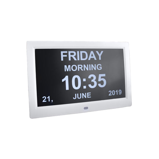KCare Digital Clock With Alarm & Text Reminders – 12″